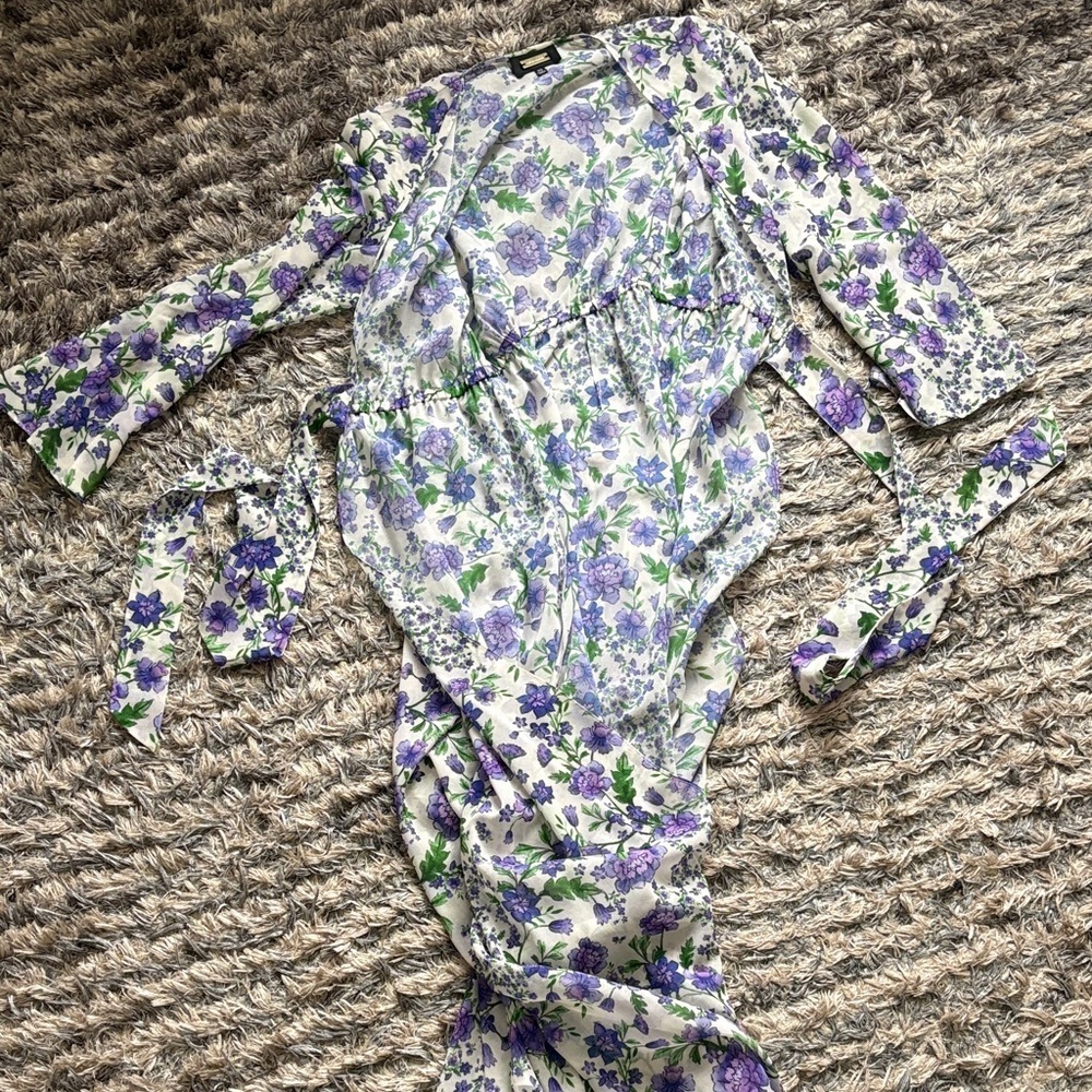 NWOT! Glamorous Alexia Admor Floral Kaftan, Size XS - Picture 3 of 6
